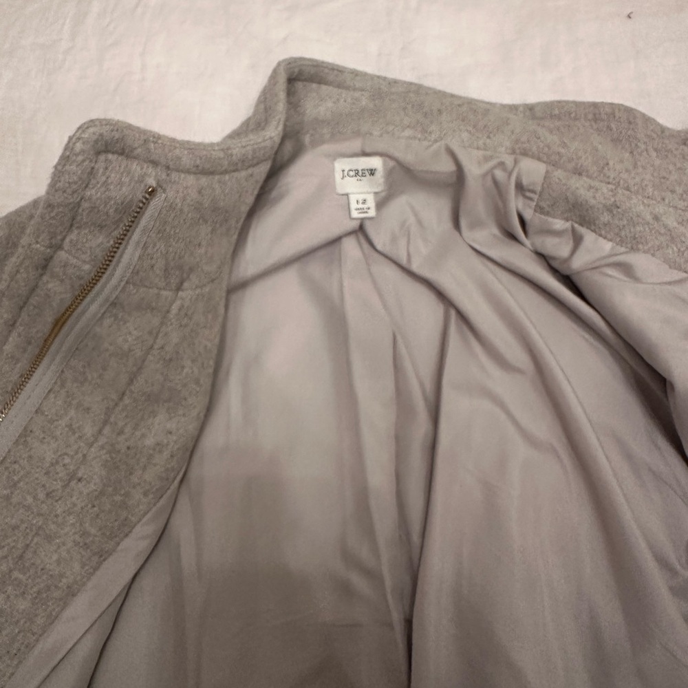 J Crew Cocoon Coat Grey - Picture 10 of 12